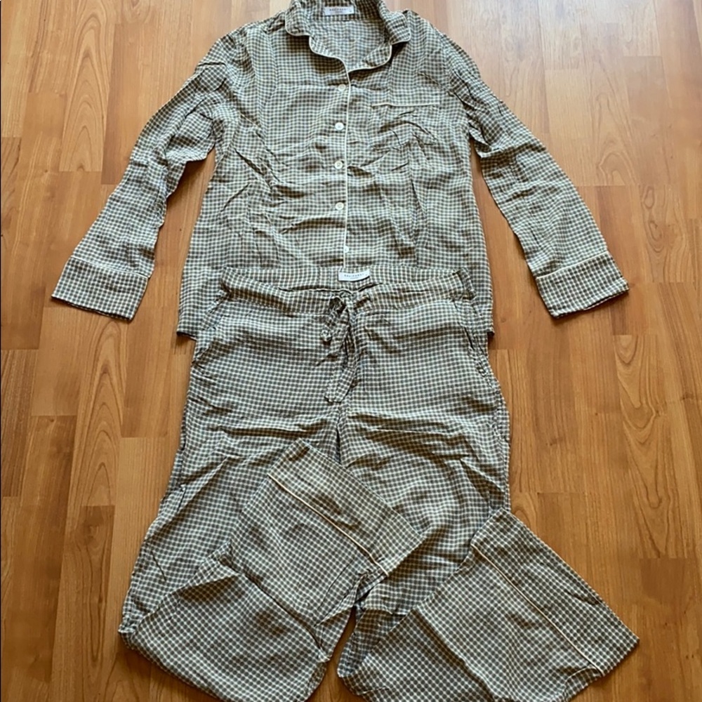 Equipment long silk pajama set